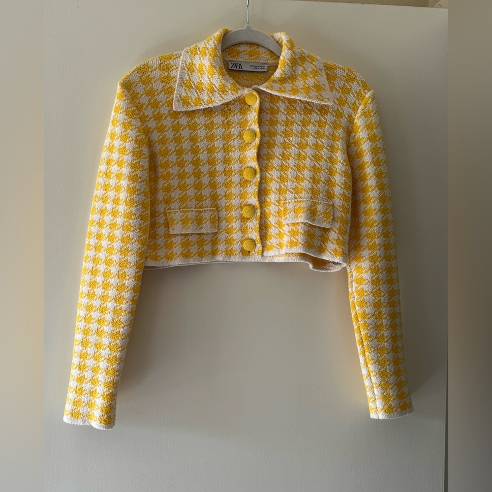 Cropped Knit Jacket